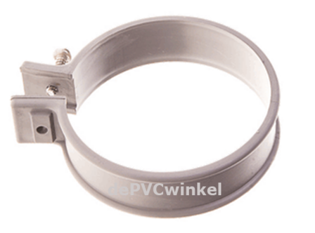 PVC ophangbeugel 80mm WIT