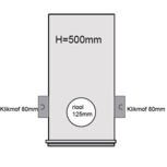 PVC Drainageput Ø315 H=500mm ( 2x aansluiting Klikmof 80mm/1x aansluiting 125mm ) PVC Drainageput Ø315 H=500mm ( 2x aansluiting Klikmof 80mm/1x aansluiting 125mm )