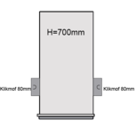 PVC Drainageput Ø315 H=700mm ( 2x aansluiting Klikmof 80mm ) PVC Drainageput Ø315 H=700mm ( 2x aansluiting Klikmof 80mm )