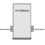 PVC Drainageput Ø315 H=1000mm ( 2x aansluiting Klikmof 80mm ) PVC Drainageput Ø315 H=1000mm ( 2x aansluiting Klikmof 80mm )